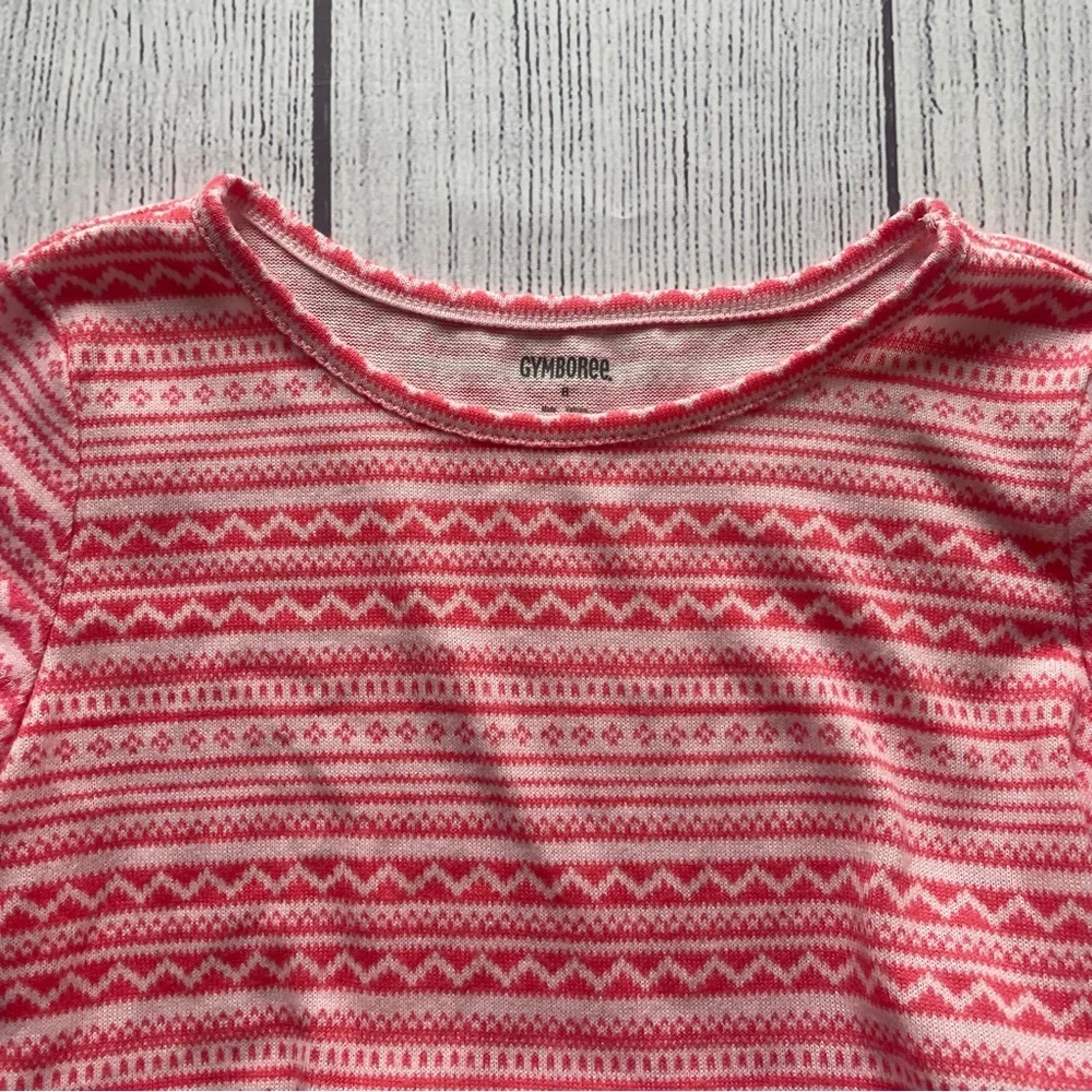 Gymboree Enchanted Winter Coral Soft and Cozy Tunic size 8